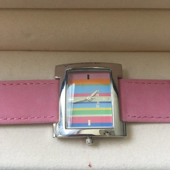 NEW Vintage Pedre Pink Suede Leather Stripe Face main image 7